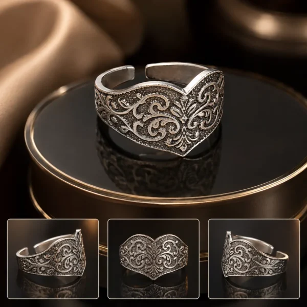 Ornamental Heart - Δαχτυλίδι από Ανοξείδωτο Ατσάλι