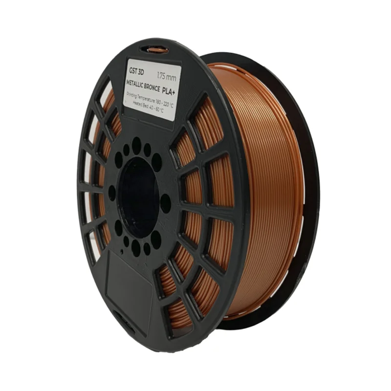 PLA+ 3D Printer Filament 1.75mm Metallic Bronze 1kg